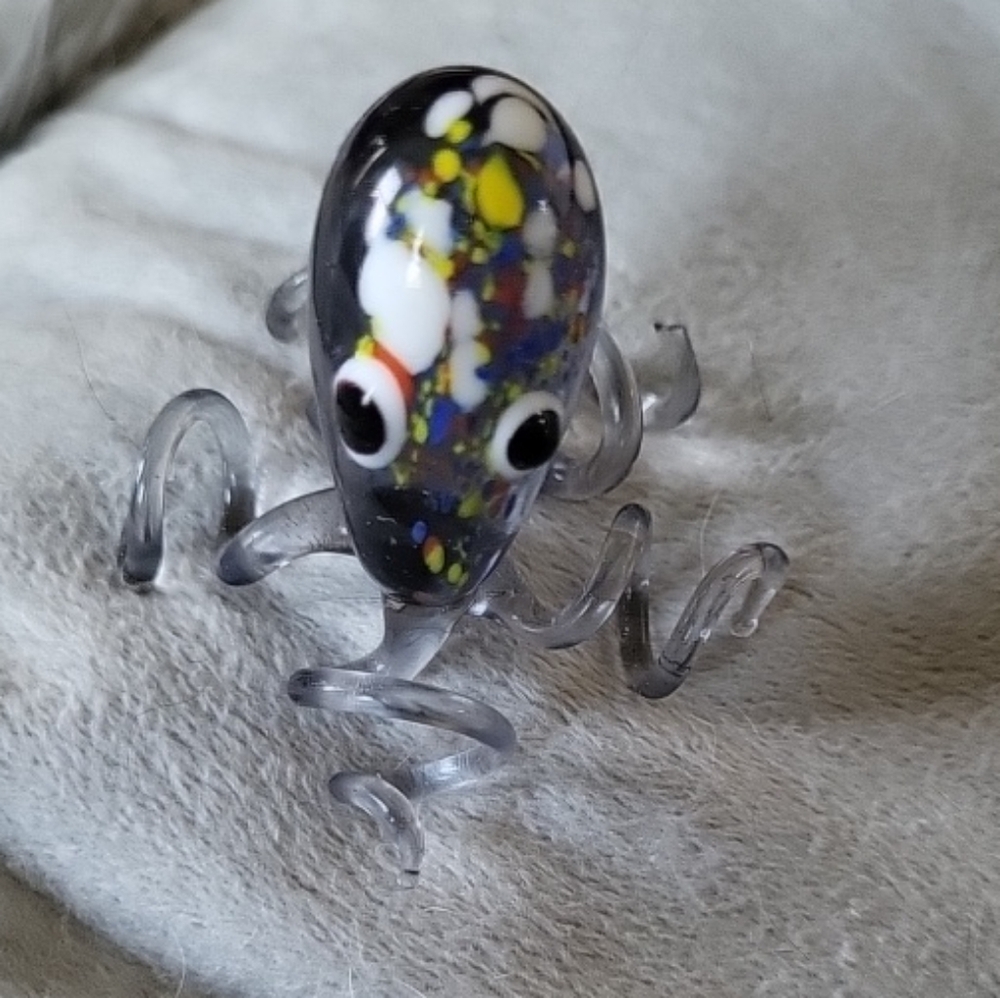 Hand Blown Art Glass Octopus